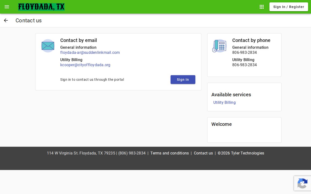 Floyd County Floydada booking records city contact page